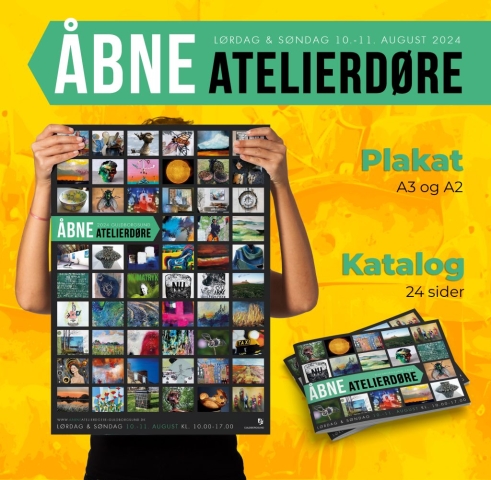 Åbne Atelierdøre Plakat for Åbne Atelierdøre i Guldborgsund Kommune