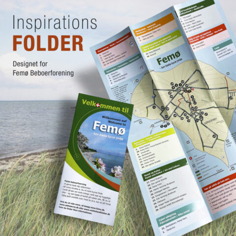 Design af M65 folder for Femø Beboerforening
