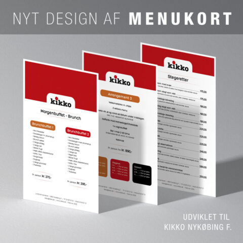 Design af menukort for Restaurant Kikko