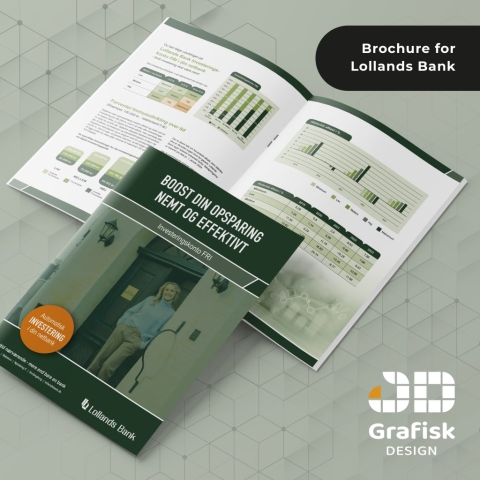 Lolland Bank brochure Brochure omhandlende økonomisk opsparing lavet for Lollands Bank