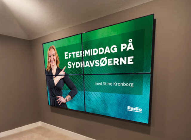 TV skærm hos Radio Sydhavsøerne